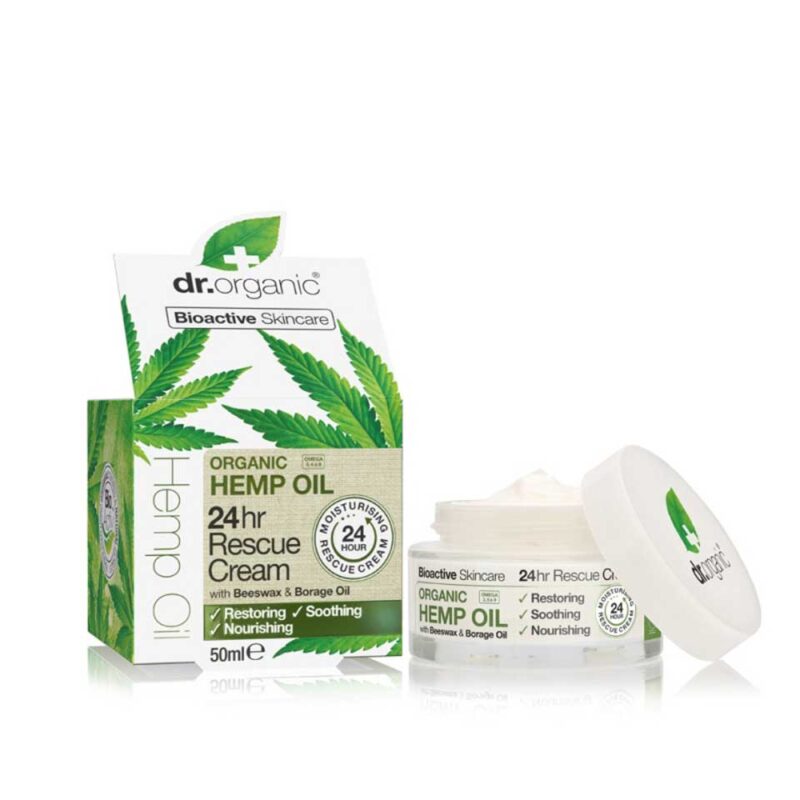 Organic Hemp Oil Rescue Cream- crema viso intensiva 50ml