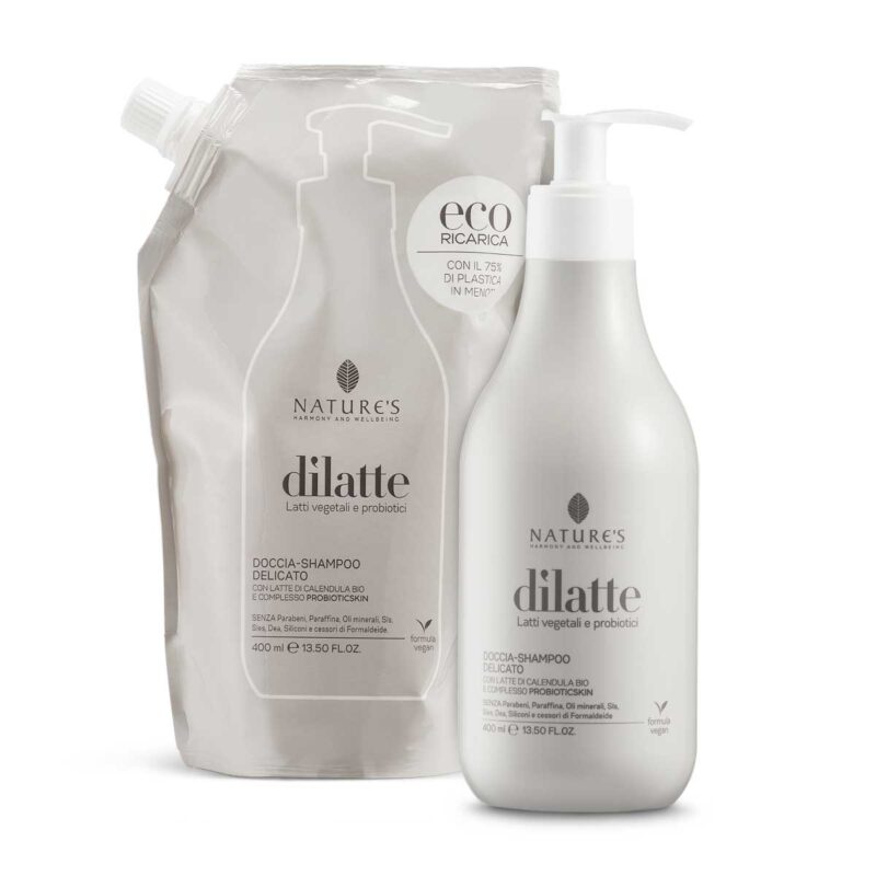 Doccia-shampoo delicato Dìlatte 400ml