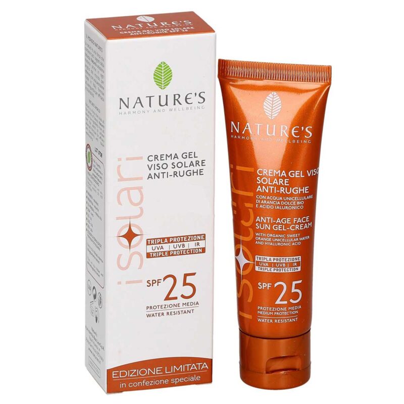 Crema gel viso Solare Antirughe SPF 25 50ml