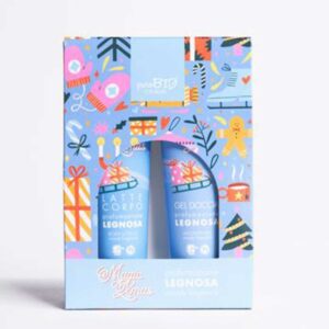 KIT PROFUMAZIONE LEGNOSA – LATTE CORPO E GEL DOCCIA